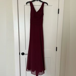 David’s Bridal, Wine Bridesmaid Dress